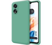 Funda Silicona Líquida Ultra Suave para Oppo A18 Color Verde