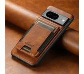 EUCAGR Luxury Magsafe Magnetic Wallet Leather Phone Case For Google Pixel 9 Pro Pixel 8 7 6 Pro 6A 7A 8APocket Card Holder Cover