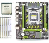 X79 Motherboard Set Xeon E5 2640 CPU E5-2640 with LGA2011 Combos 4Pcs X 4GB = 16GB Memory DDR3 RAM PC3 10600R 1333Mhz