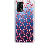 Funda original compatible con Oppo A74 4G - Bastoncitos Navidenos Cl