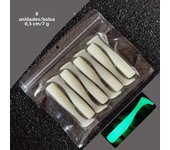5pcs 24g/105mm Artificial soft Bait Lumious/Glow Mackerel Sea Bullet Bass Snapper Fishing Lure Wobblers Swimbait Jigging Baits