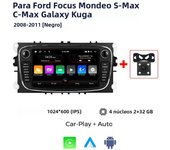 MEKEDE Android 14 2 Din Radio Car Multimedia MP5 player 7inch Autoradio gps carplay DVD For Ford Focus S-Max Mondeo Galaxy C-Max