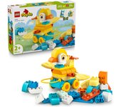 LEGO® DUPLO® Mi Ciudad Animales sobre Ruedas 3en1 Juguete de Construcción y Juego Imaginativo con 58 Ladrillos y Elementos para Crear Figuras de un Pez, un Pato y un Perro 10448