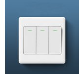 Wall Switches 1/2/3/4 Gang 1Way Button Wall Light Switch Panel On / Off Push Buttons with LED Lamp Home Accessories