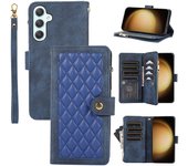 Funda Samsung Galaxy A55 5G Cremallera Flip Cuero teléfono Bolso cubierta