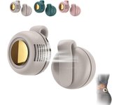 Mini ventilador portátil silencioso sin aspas con clip, mini ventilador ciclónico sin aspas con clip para la cintura, 3 velocidades, carga rápida, ideal para exteriores, viajes y oficina (rosa)