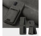Solid Color Leather Wallet Card Slot Bracket Phone Case For Samsung A55 A54 A53 A52 A52S A51 A71 A35 A15 A16 A06 A05 A34 A32 A14