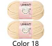 2pcs X100g Hand Knitting Thread Yarn Crochet DIY Doll Yarn For Hand Knitting DIY Hats Scarves