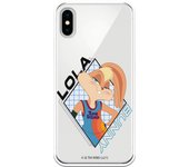 Funda original compatible con iPhone X o XS con un diseño de Space Jam Lola