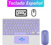 CASEPOKE 10 inch Wireless Bluetooth Keyboard with Touchpad For Samsung iPad Xiaomi Lenovo Huawei Universal Tablet Keyboard