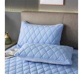 2 Pieces Waterproof Pillowcase Anti Stain Machine Washable Pillow Cover Bedroom Decoration Suitable For With Children And Pets