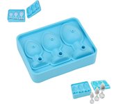 Molde creativo para cubitos de hielo, divertido molde para cubitos de hielo con tapón anal, novedoso molde de silicona para cubitos de hielo con tapón anal, imprescindible para fiestas de adultos, adecuado para bares, cócteles, whisky (azul)