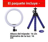 16/26/33cm LED Selfie Ring Light Photography Round Fill Lighting With Adjustable Tripod Phone Stand for Makeup Tiktok Video Live