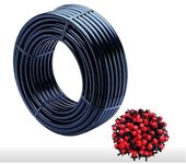 Suinga Tubo de Goteo 16mm X 100m Negro + 100 Goteros Regulables