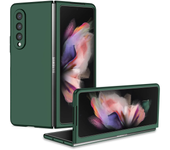 Fashion Solid Color Armor Protect Phone Case for Samsung Galaxy Z Fold 6 5 4 3 2 1 Flip 6 5 4 3 2 1 TPU PC Shockproof soft Cover