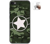 Tumundosmartphone Funda Gel Tpu para Alcatel 1V 2019 diseño Camuflaje 01 Dibujos