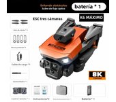 K6 Max Drone 8K GPS Professinal HD Three Cameras Wide Angle Optical Flow Four-way Obstacle Avoidance Quadcopter Toys