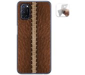 Tumundosmartphone Funda Gel Tpu para Oppo A52 / Oppo A72 diseño Cuero 01 Dibujos