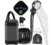 Portátil de camping ducha 6000mAh recargable eléctrico al aire libre lavado limpieza