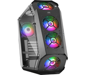 Caja MARS GAMING MC51 Caja PC Gaming ATX Doble Cristal Templado 5xVentilador RGB Negro Negro