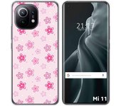 Tumundosmartphone Funda Gel Tpu para Xiaomi Mi 11 5G diseño Flores Dibujos