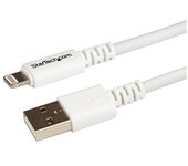 StarTech.com - Cable 3m Lightning 8 Pin a USB A 2.0 para Apple iPod iPhone 5 iPad - Blanco USBLT3MW
