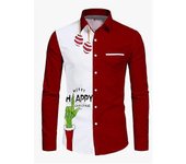 Camisa de Navidad con estampado de Alce de árbol Dorado brilliant