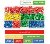 Boxed Insulated Ferrules Cord End Crimping Terminal Block Wire Connector Electrical Cable VE Tubular Crimp Terminator Set