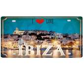 Vintage Ibiza Egypt Munich Haikidiki City Metal Sign License Plate  Wall Art Decor for Home Shop Club Bar  xCM DCA