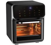 Freidora de aire eléctrica de 12 l, horno de convección de gran capacidad, freidora profunda sin aceite, cocina con ventana de horneado de 360°, electrodoméstico