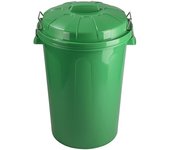 Cubo basura con tapa 100 l verde