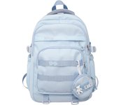 Linda mochila Universitario para adolescentes, unieri, computadora portáthil de viaje de gran capacidad, mochila informal, color sólido (Azul)