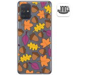Tumundosmartphone Funda Gel Transparente para Samsung Galaxy A71 diseño Otoño Dibujos