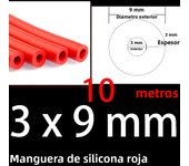 3x9mm Inner Diameter 3mm Thickness 3mm Blue Red Black Car Vacuum Silicone Hose Universal Racing Line Pipe Tube 1/2/3/5/10 meters