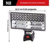 For Makita 18V Li-ion Battery LED Work Light 3/4 Inch Flashlight Portable Emergency Flood Lamp Camping Lamp