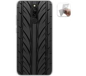 Tumundosmartphone Funda Gel Tpu para Xiaomi Redmi 8 diseño Neumatico Dibujos