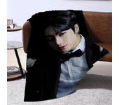 Kpop Singer Sofa Baby Blankets for Bed Fleece Blanket Furry Throw Throws Double Fluffy Soft Decorative Custom Blanket