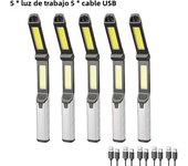 Multifunctional Portable LED Work Light 4 Light Modes Flashlight With Magnetic And Hook Outdoor Camping Emergency Work Lamp