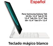 Smart Folio for Samsung Galaxy Tab S9 S8 S7 FE Plus 12.4 for Tab S9 FE+ S9+ S8+ S7+ 12.4" TouchPad Backlight Magic Keyboard Case