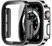 2PCS Waterproof Case for Apple Watch 7 8 9 45mm 41mm-44-40mm Bumper Screen Protector 2 PACK Edge Cover iWatch 5 SE 6 Accessories