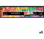 Set de Marcadores Fluorescentes Stabilo Boss Arty Multicolor (5 Unidades)