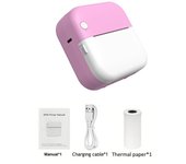 Mini impresora portátil inalámbrica para teléfono móvil IOS y Android, impresión sin tinta, BT, foto térmica, regalo, notas de estudio, etiqueta de recibo