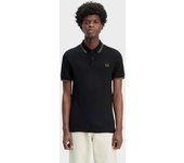 Fred Perry Twin Tipped polo negro para hombre