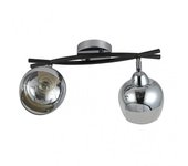 FABRILAMP Regleta Denali Cromo/negro 24x38x14 Cm - Luces de Techo