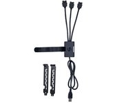 CABLE LIANLI USB-A A 3 USB 9 PIN MB BLACK
