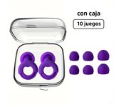 HUAK Quiet Ear Plugs with Box for Noise Reduction – 8 Ear Tips in XS/S/M/L  Super Soft, Reusable Hearing Protection - Sleep,Swim