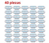 4-40PCS Women Safety Razor Blades 3-Layer Blade Shaver Head Hair Remover Replacement Head Female Shaving Blades for Venus Razor