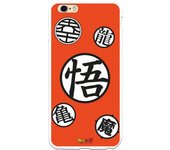 Funda original compatible con iPhone 6 Plus o 6S Plus con un diseño de Dragon Ball Z Simbolos