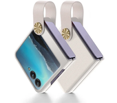 Wrist Strap Leather Bracket Phone Case for Motorola Razr 50 Ultra Mooto Razr 40 Wristband Holder Shockproof Cover
