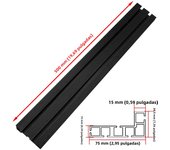 Aluminum Multi T-Track Fence Woodworking Miter Track Fence,DIY T Slot Bandsaw Jig Miter Track Sliding Bracket Miter Gauge Backer